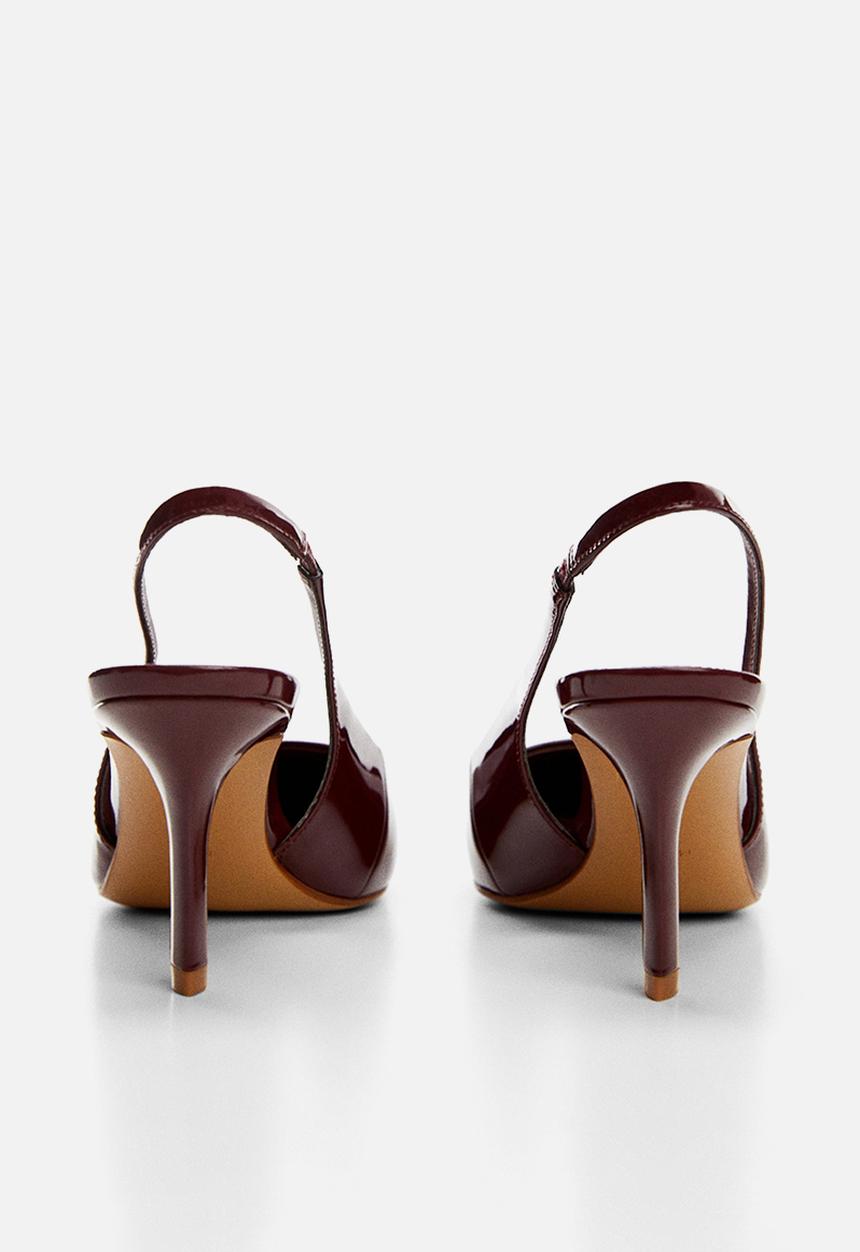 MANGO - Son slingback court - dark red