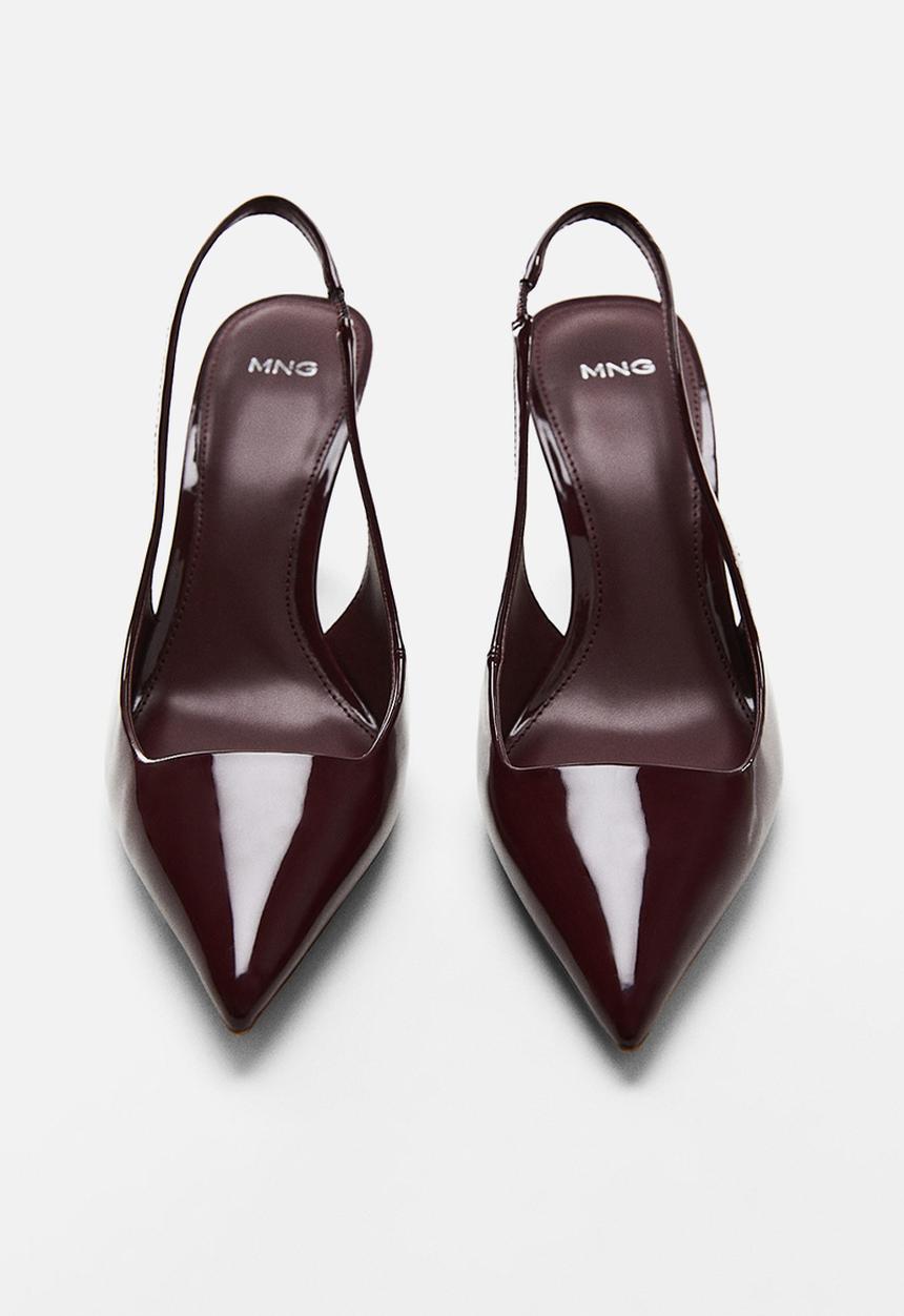 MANGO - Son slingback court - dark red