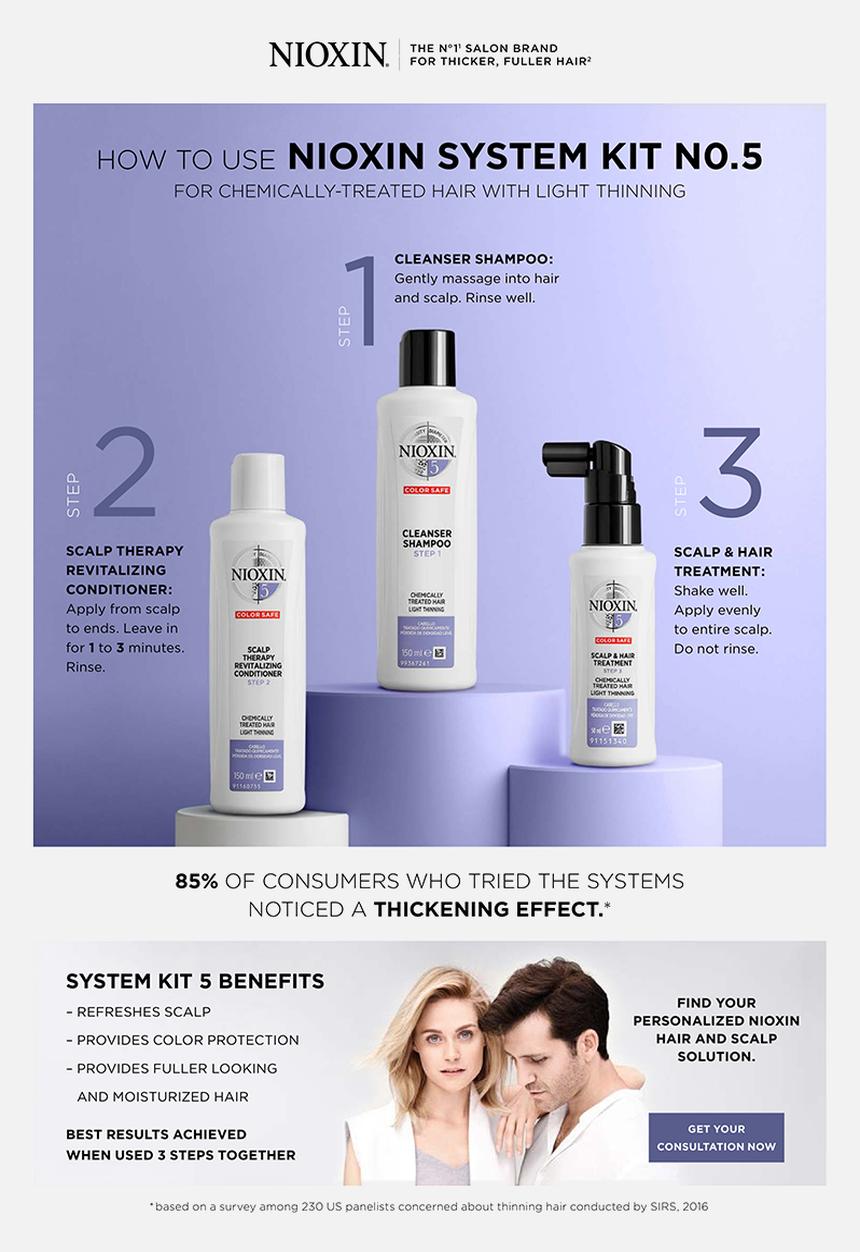 NIOXIN - System5 Scalp & Hair Treatment - 100 ml