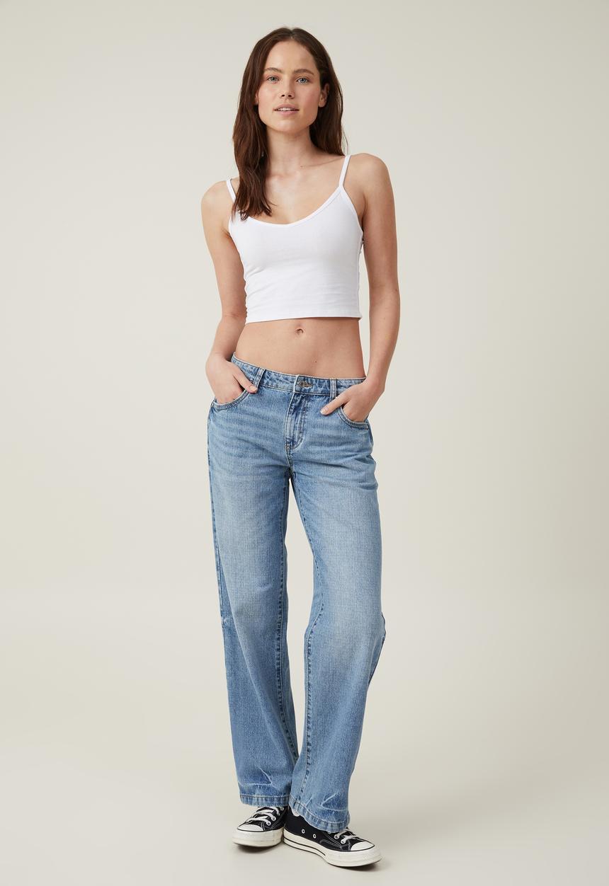 Cotton On - Low Rise Straight Jean - Surfers Blue