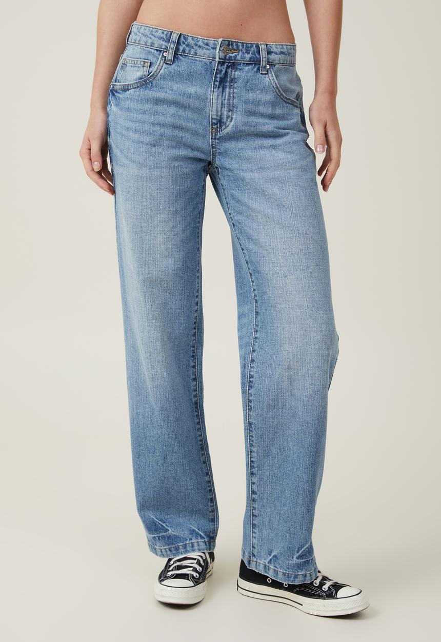 Cotton On - Low Rise Straight Jean - Surfers Blue