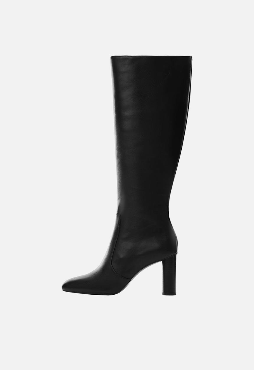 MANGO - Harry block heel boot - black