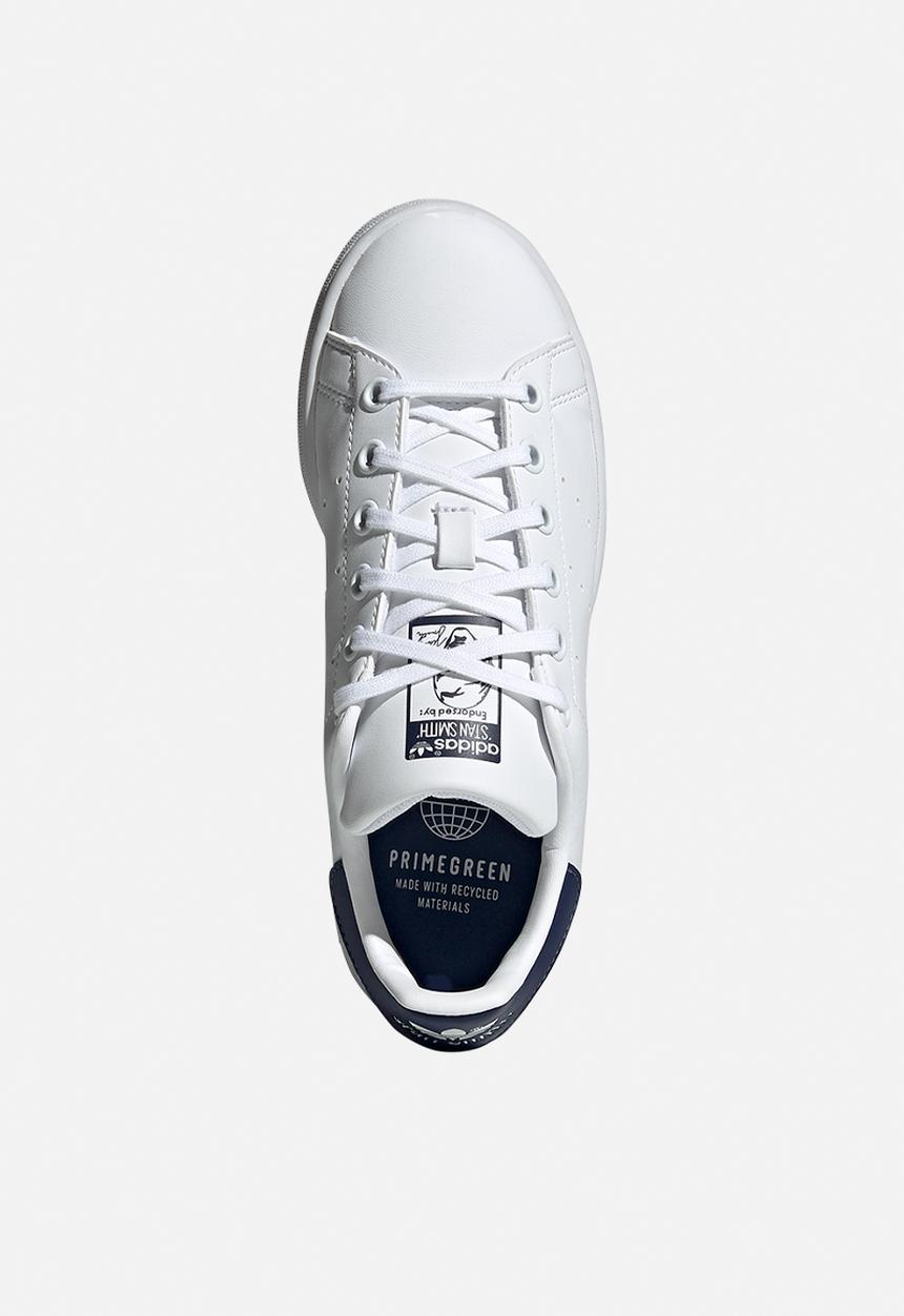 adidas Originals - Stan smith j - cloud white/cloud white/dark blue