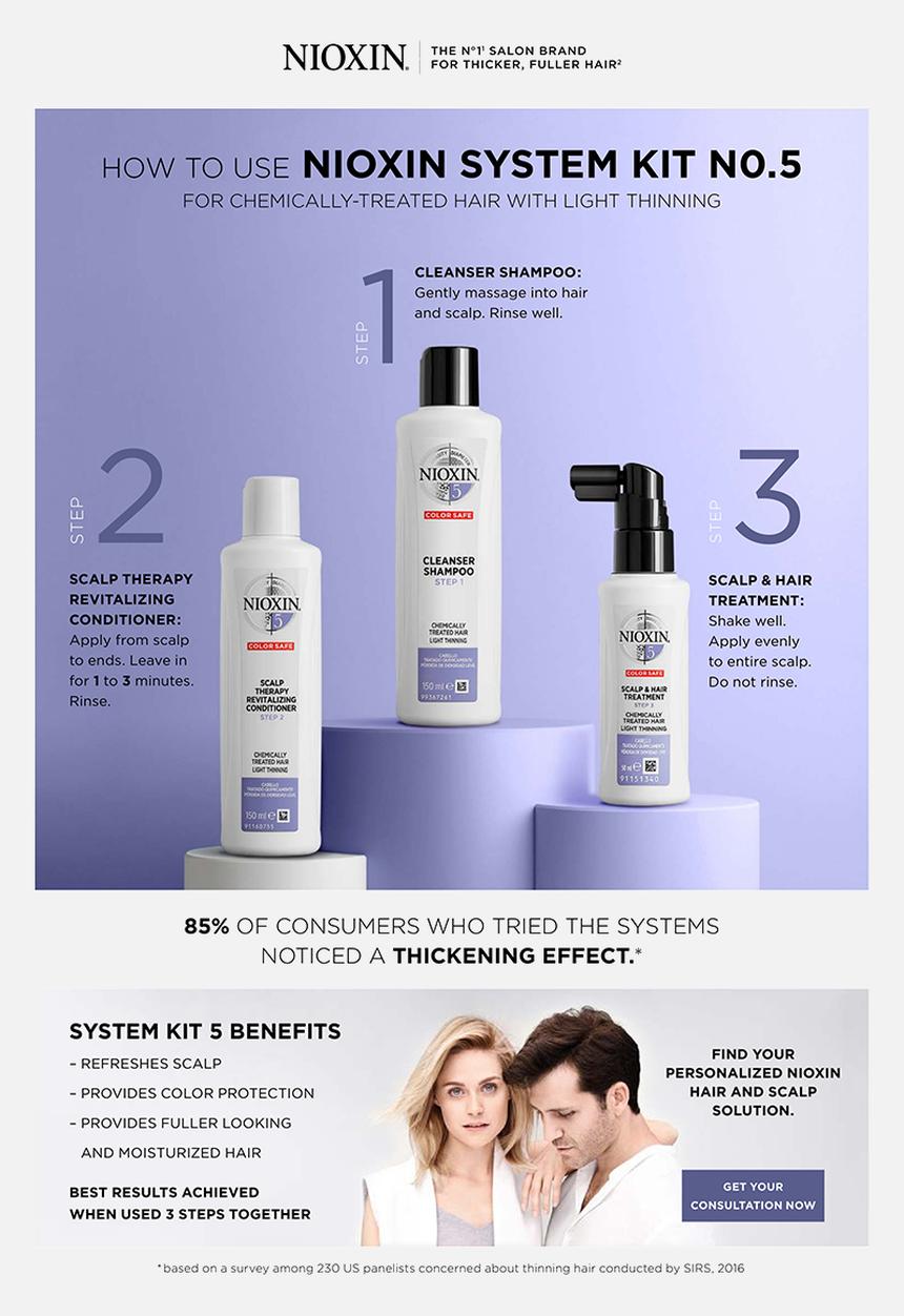 NIOXIN - System5 Cleanser Shampoo  - 300 ml