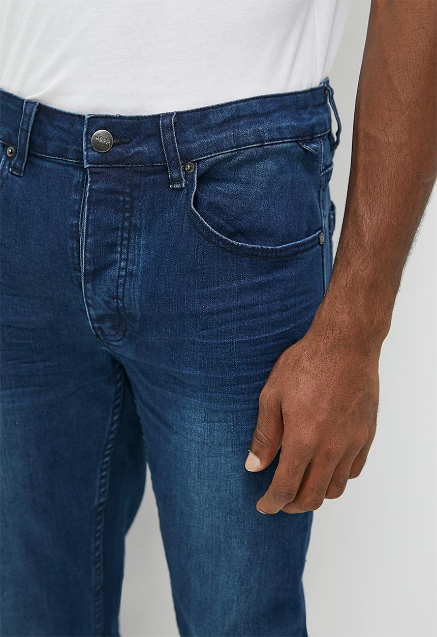 JEEP - Indigo resin straight leg jean - indigo resin  
