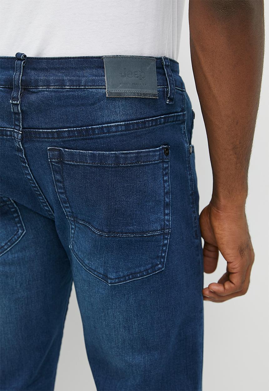 JEEP - Indigo resin straight leg jean - indigo resin  