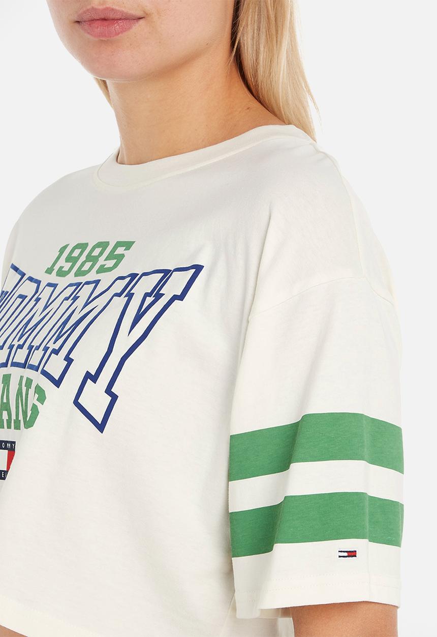 Tommy Hilfiger - Tjw ovr crp college 2 tee - white