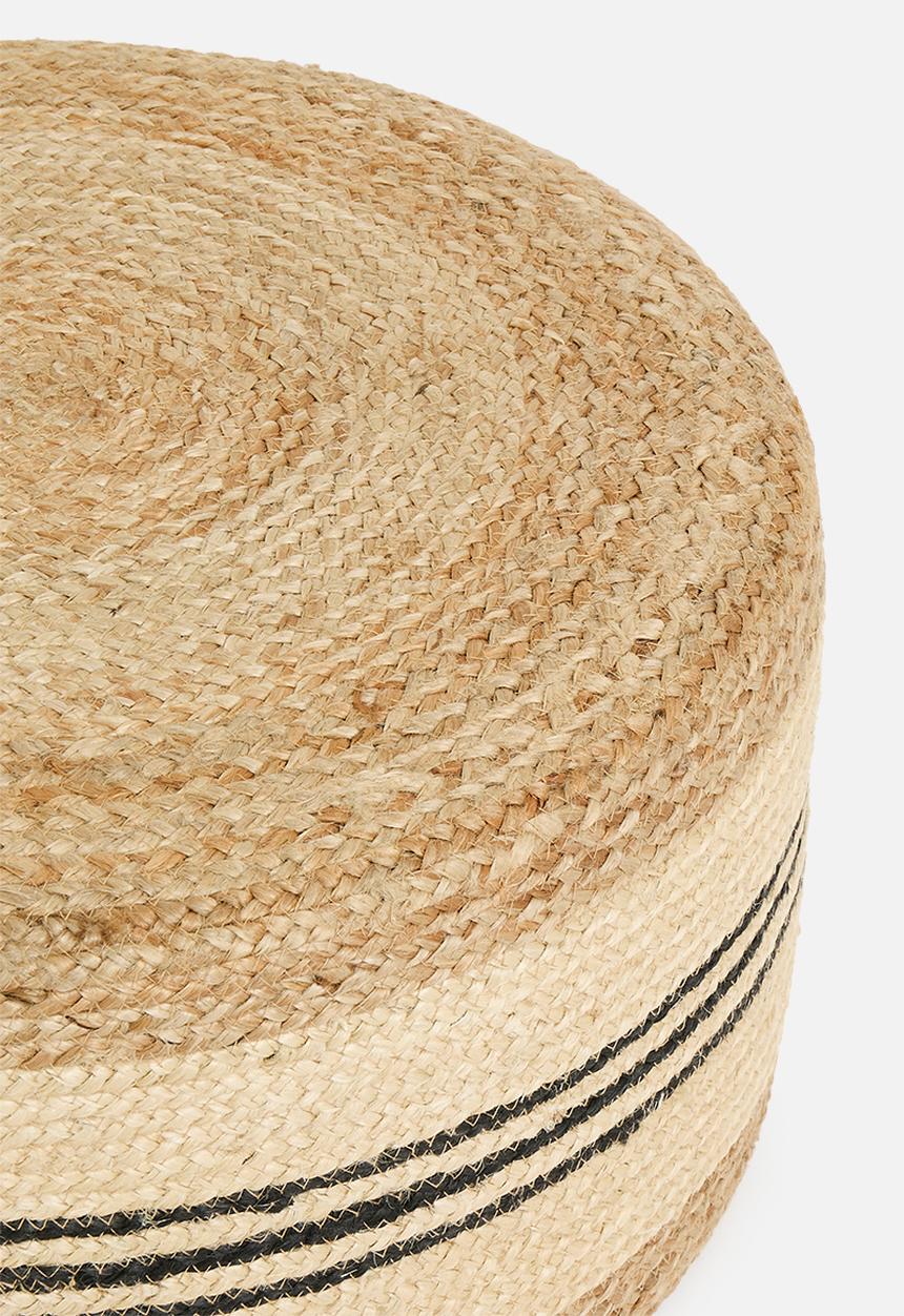 Sixth Floor - Jace Jute Ottoman - natural