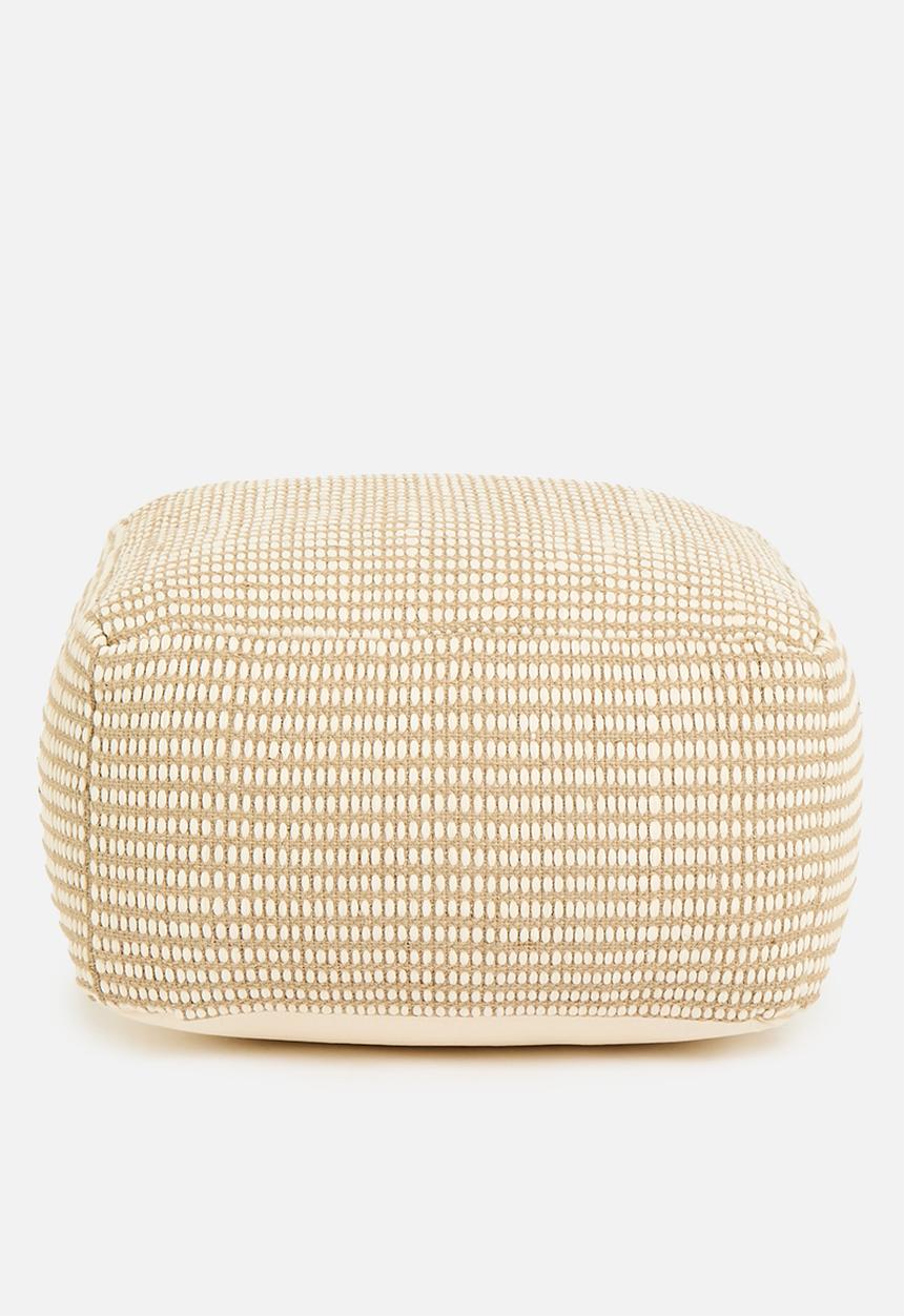 Sixth Floor - Solstace patio floor cushion - natural