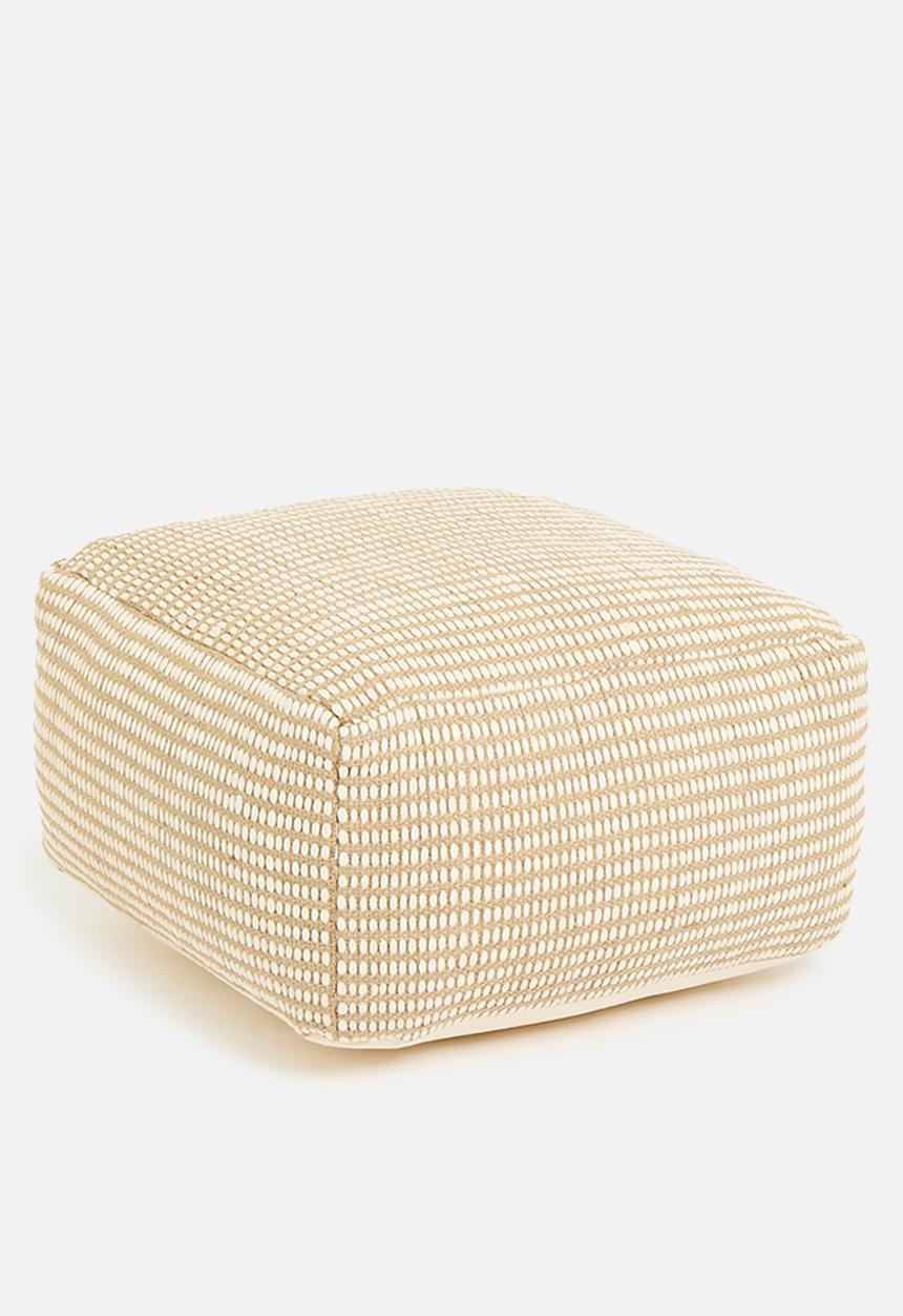 Sixth Floor - Solstace patio floor cushion - natural