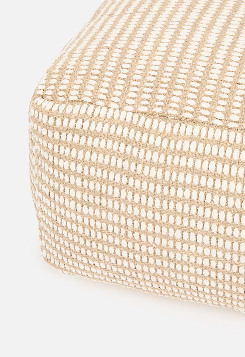 Sixth Floor - Solstace patio floor cushion - natural