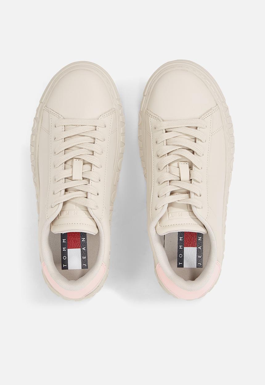 Tommy Hilfiger - Tjw new cupsole leather lc - bleached stone
