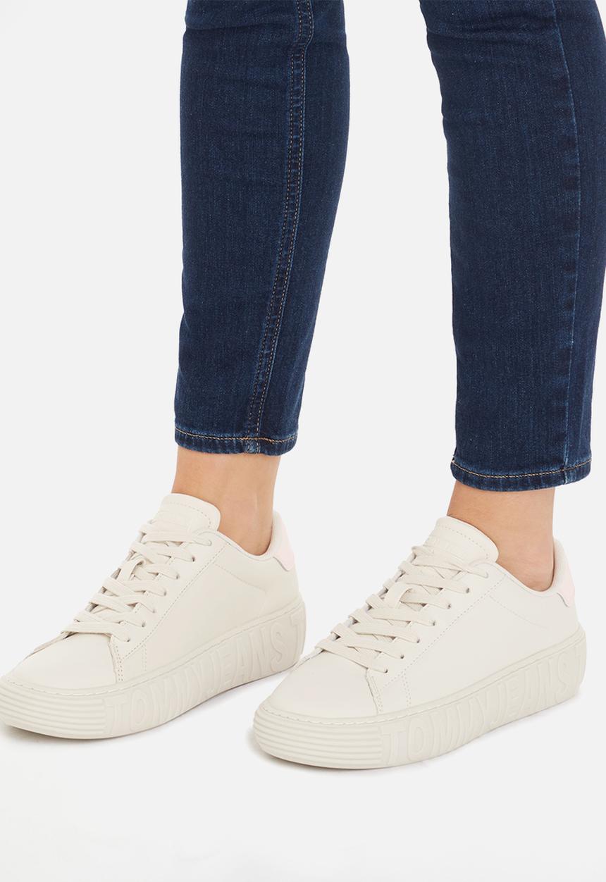 Tommy Hilfiger - Tjw new cupsole leather lc - bleached stone