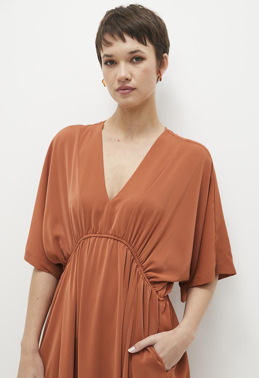 Me&B - Joy kaftan dress - tobacco