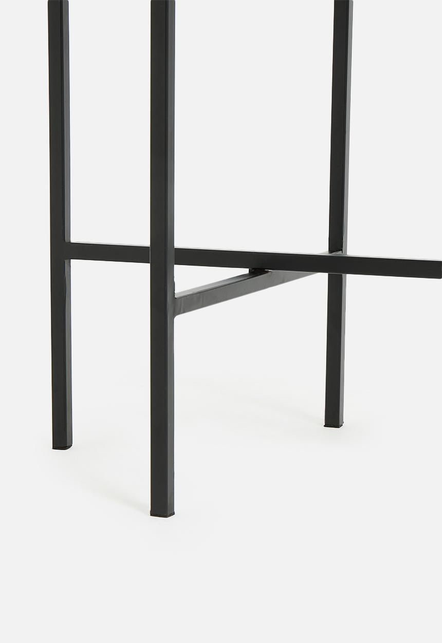 Sixth Floor - Terrazo side table - black & neutral