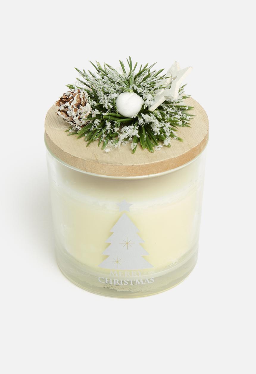 H&S - Christmas Candle in Glass - Christmas Tree