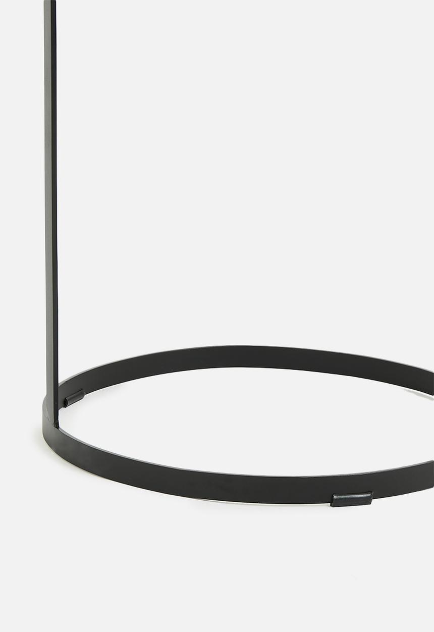 Sixth Floor - High-low side table - black