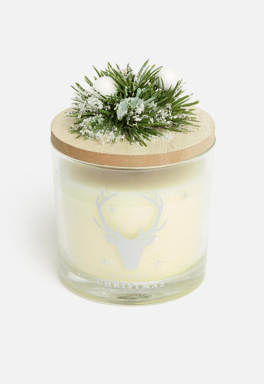 H&S - Christmas Candle in Glass - Reindeer