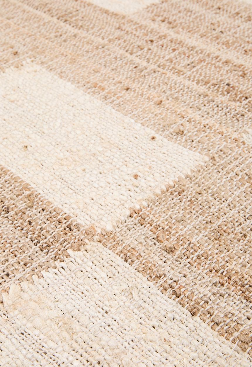 SF Collection - Block jute runner - natural/white