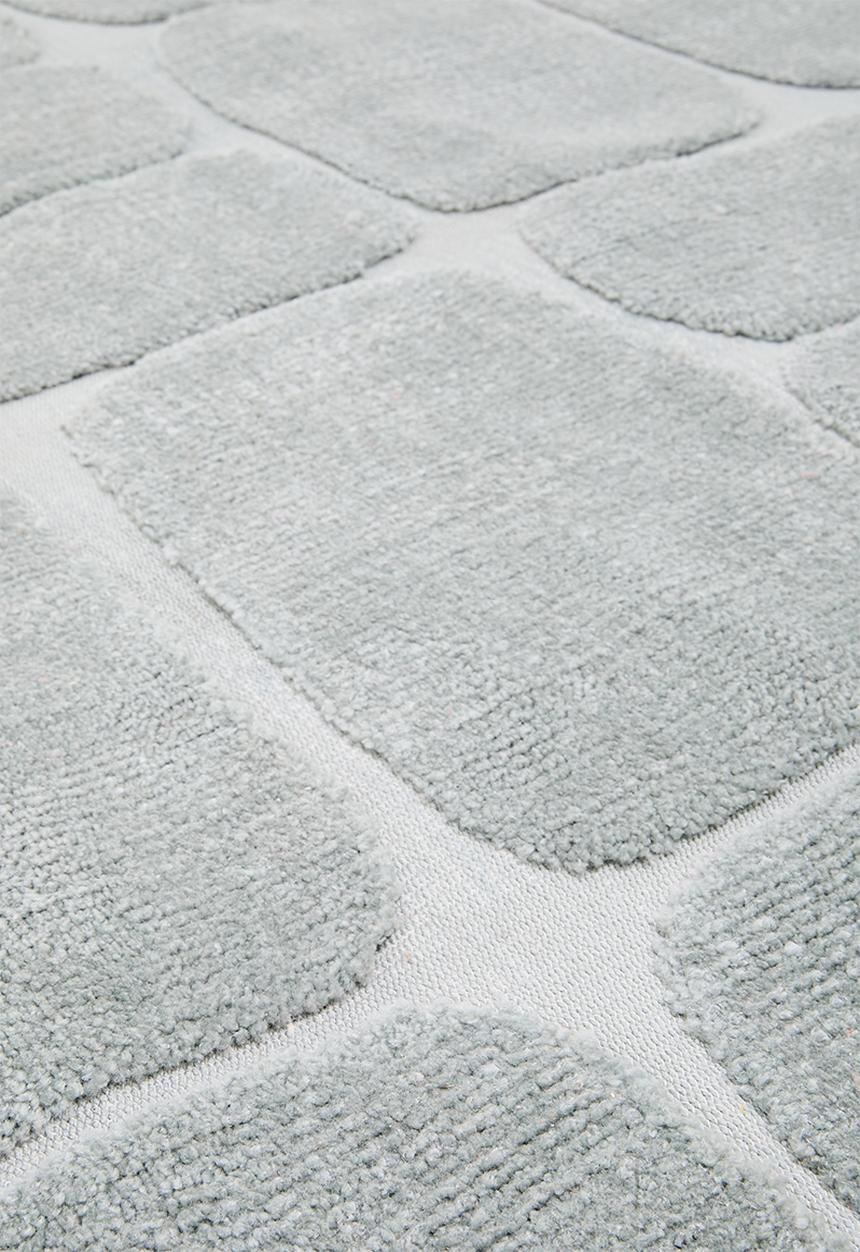SF Collection - Imogen polyester knitted rug - blue