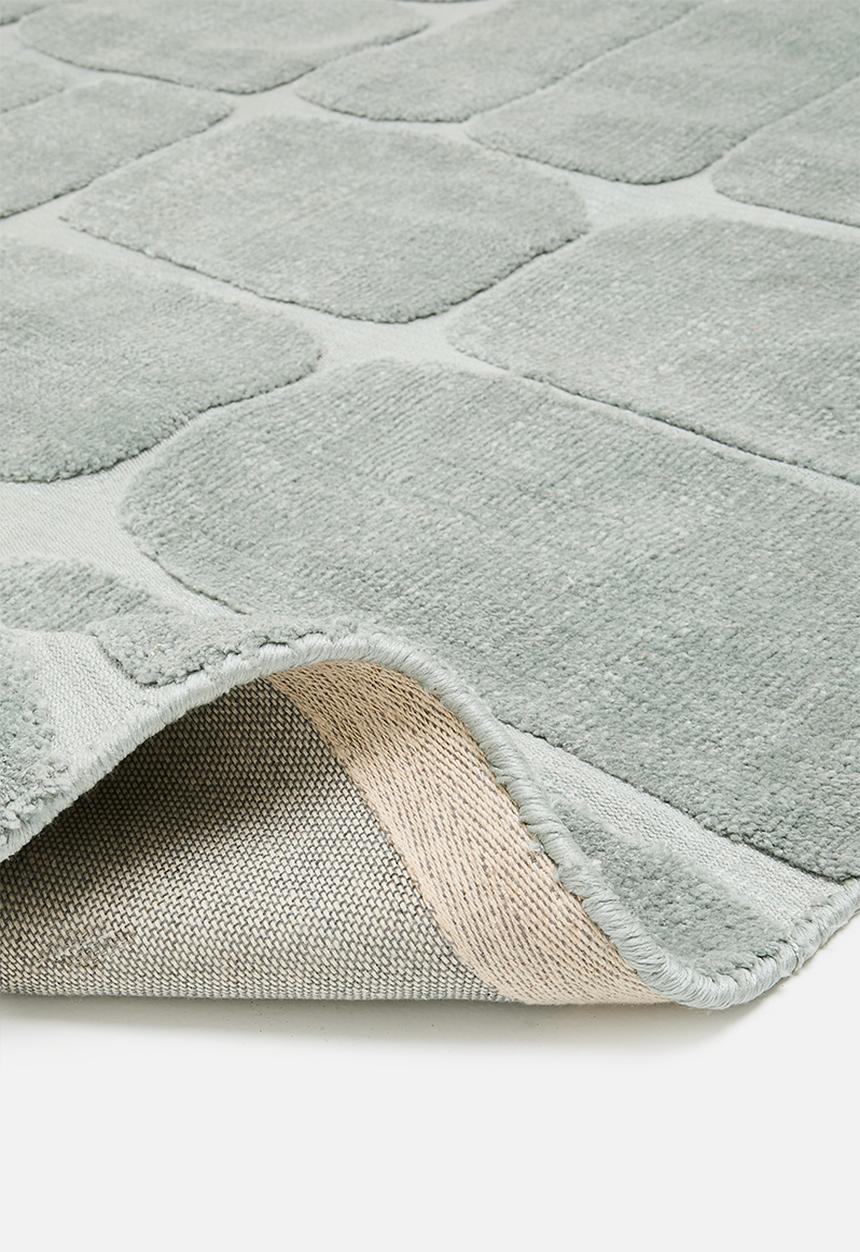 SF Collection - Imogen polyester knitted rug - blue