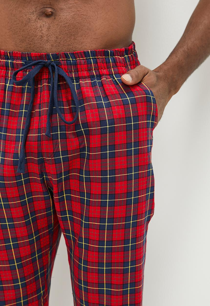 STYLE REPUBLIC - Printed lounge cuff pants - red & navy