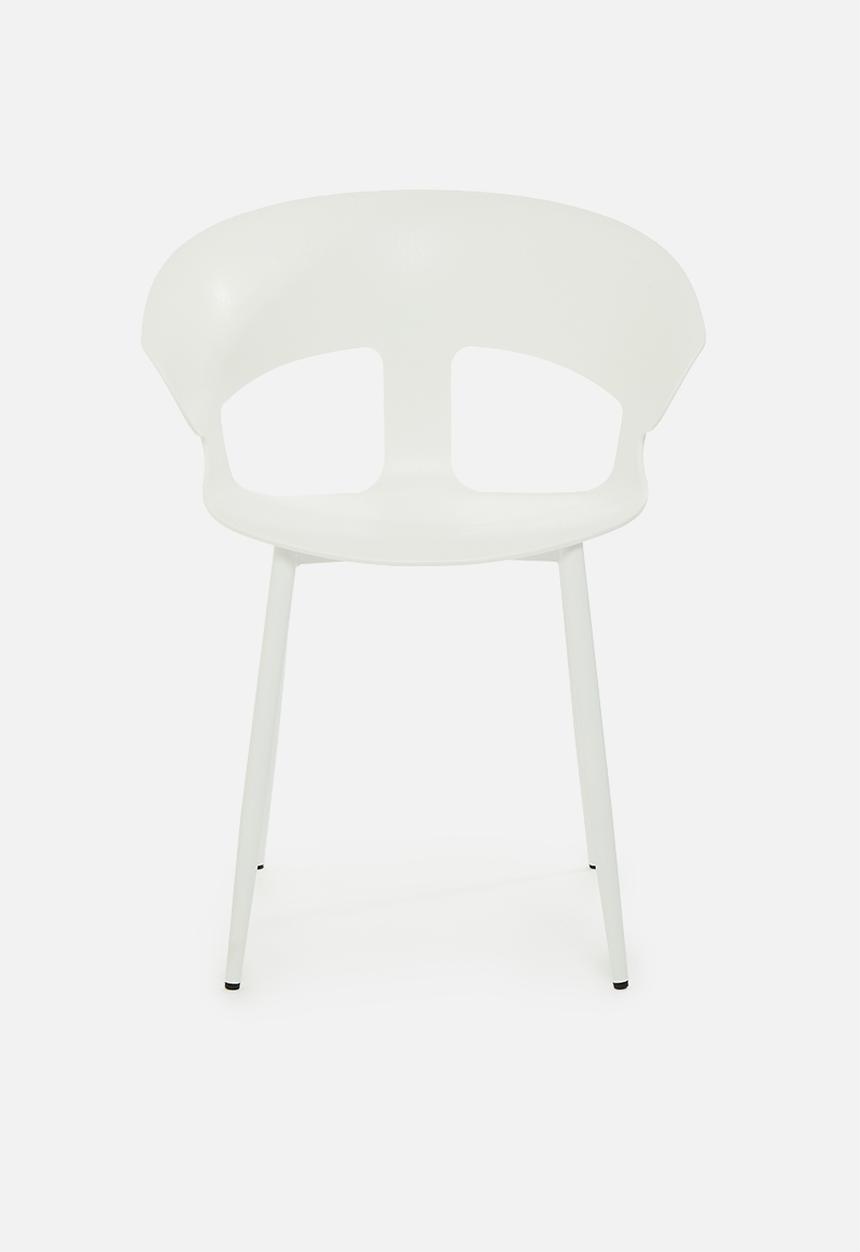 Sixth Floor - Wesley PP dining chair - white
