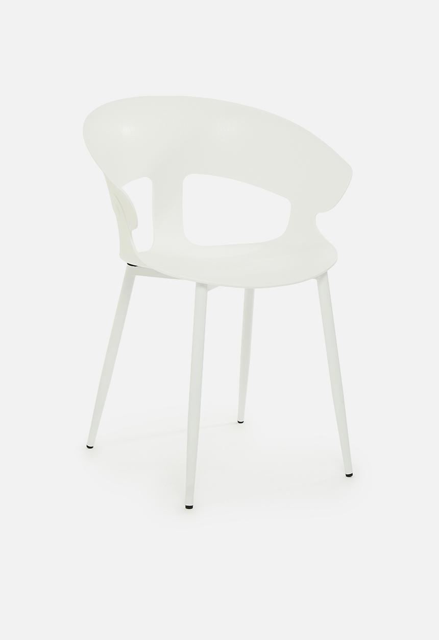 Sixth Floor - Wesley PP dining chair - white