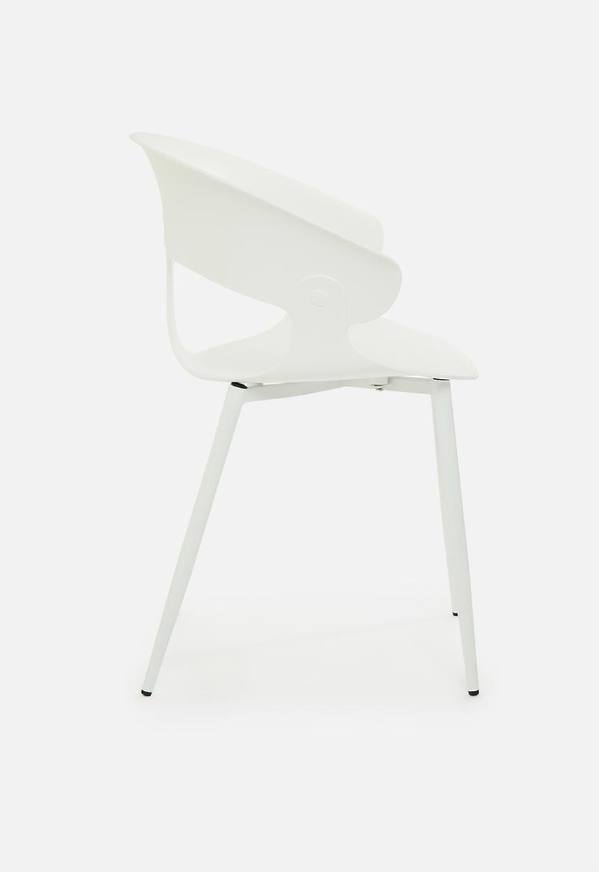 Sixth Floor - Wesley PP dining chair - white