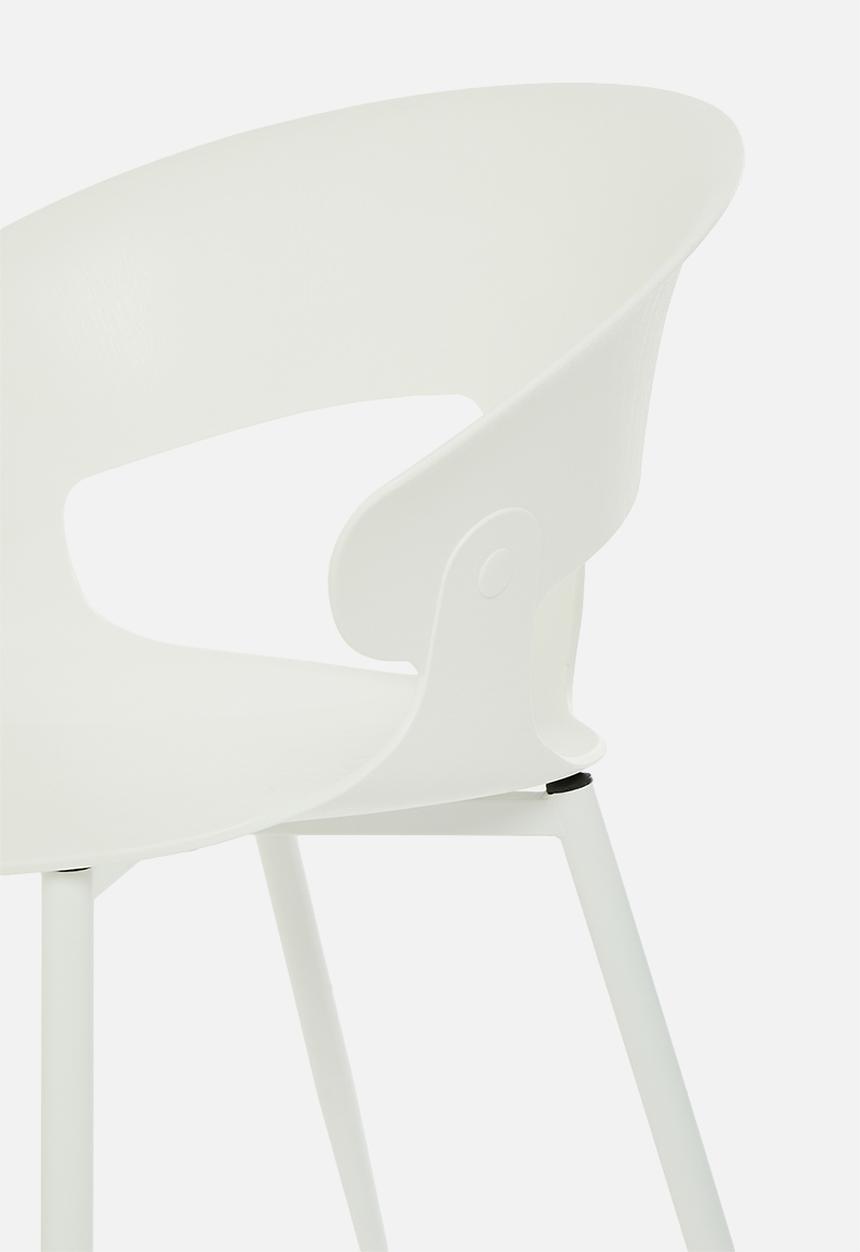 Sixth Floor - Wesley PP dining chair - white