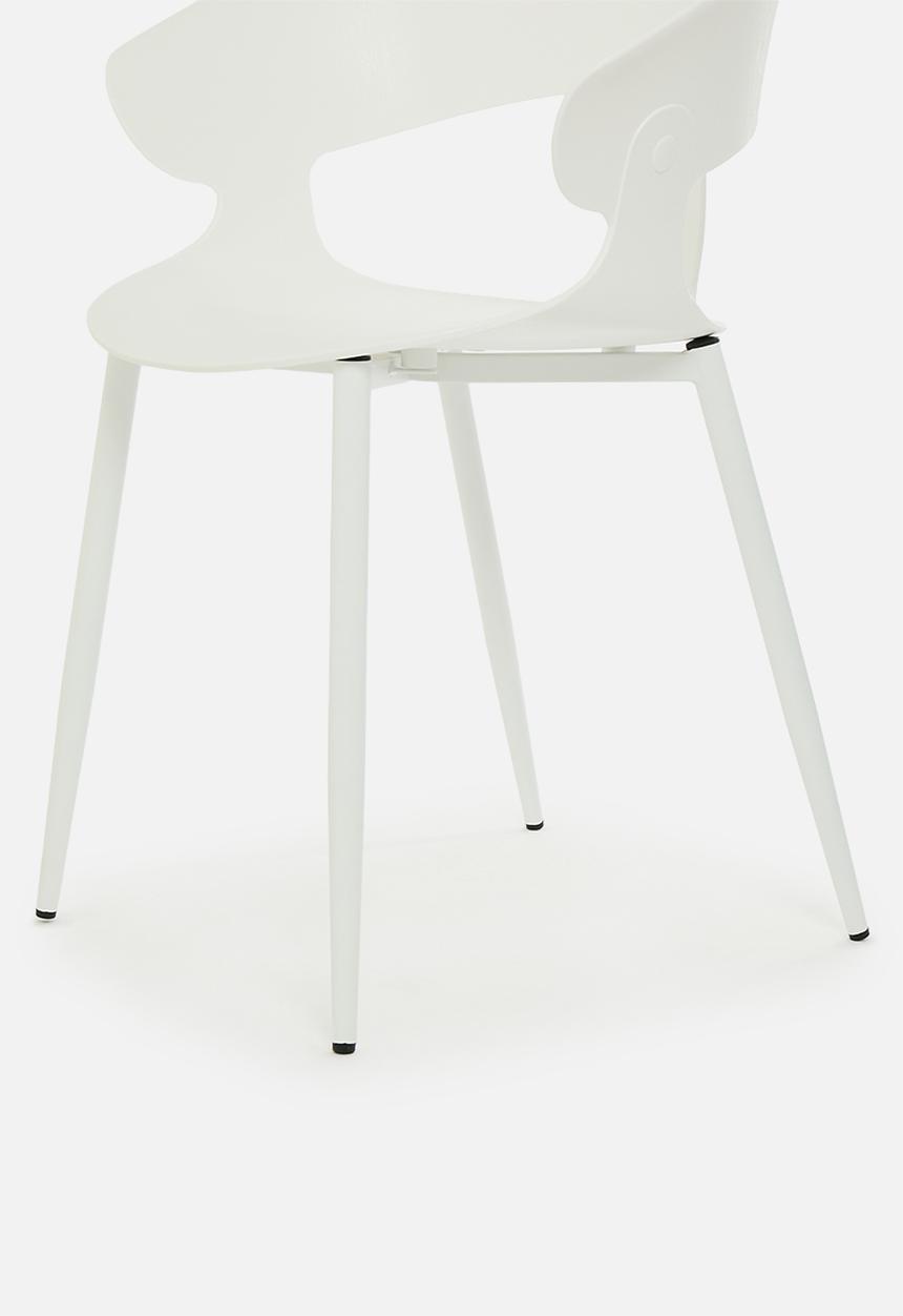 Sixth Floor - Wesley PP dining chair - white