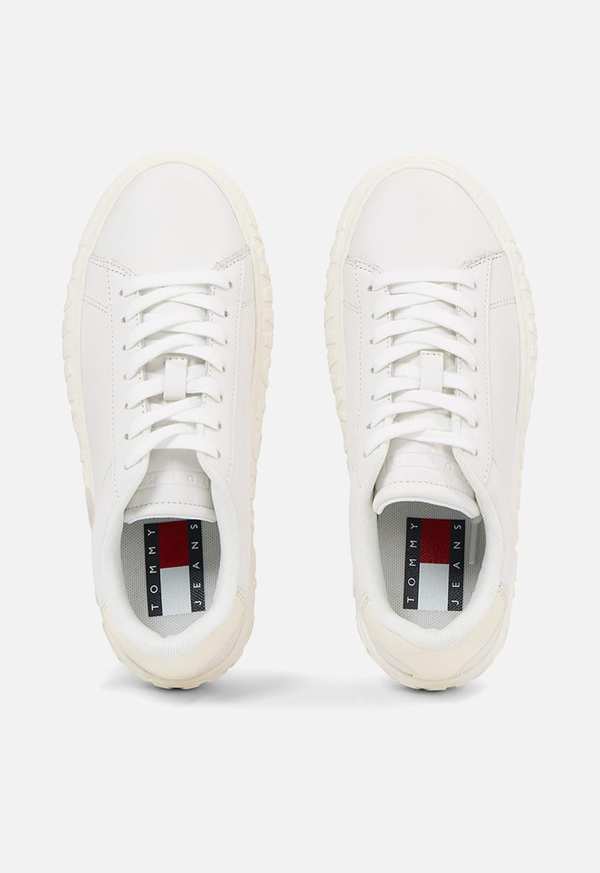 Tommy Hilfiger - Tjw new cupsole leather lc - ecru