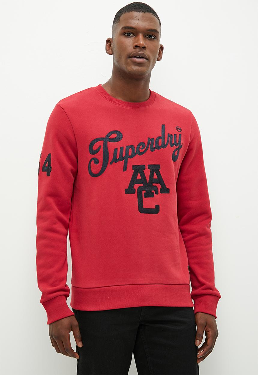 Superdry. - Vintage collegiate crew - red