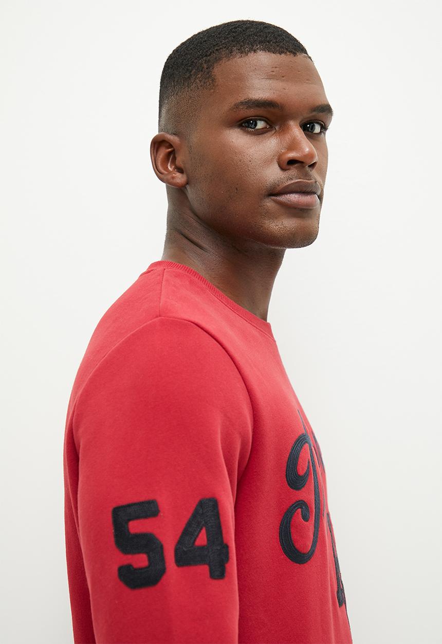 Superdry. - Vintage collegiate crew - red