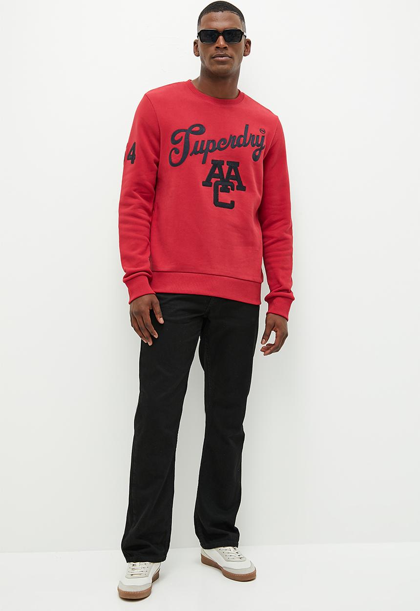 Superdry. - Vintage collegiate crew - red