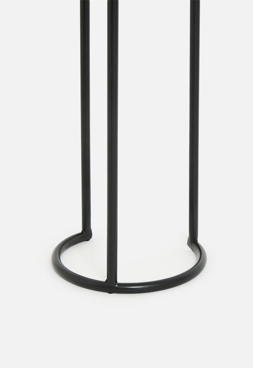 Sixth Floor - Khensani marble side table - white