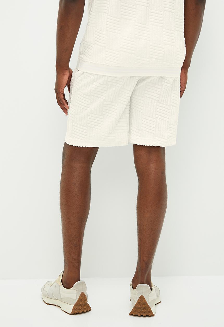Ben Sherman - Terry textured shorts - off white