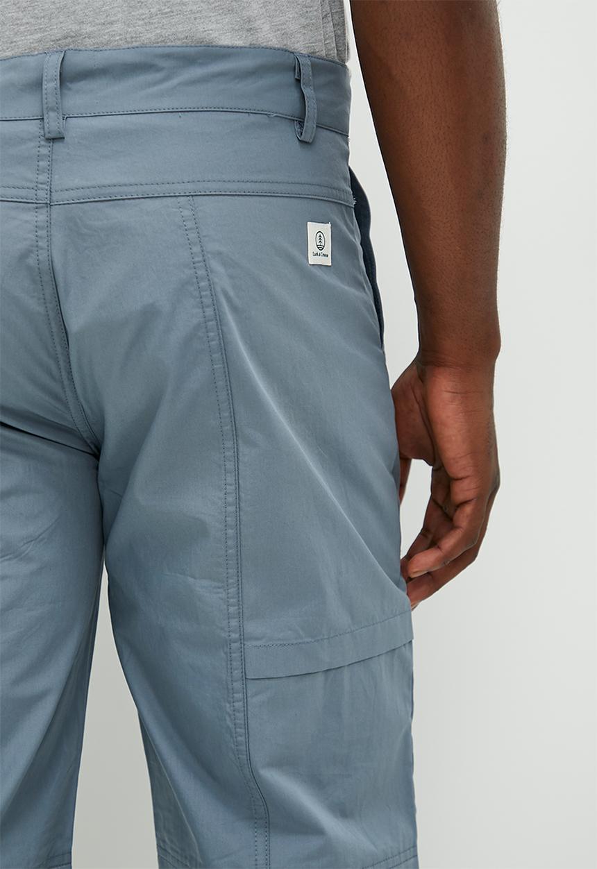 Lark & Crosse - Chase panel detailed utility pants - dusty blue