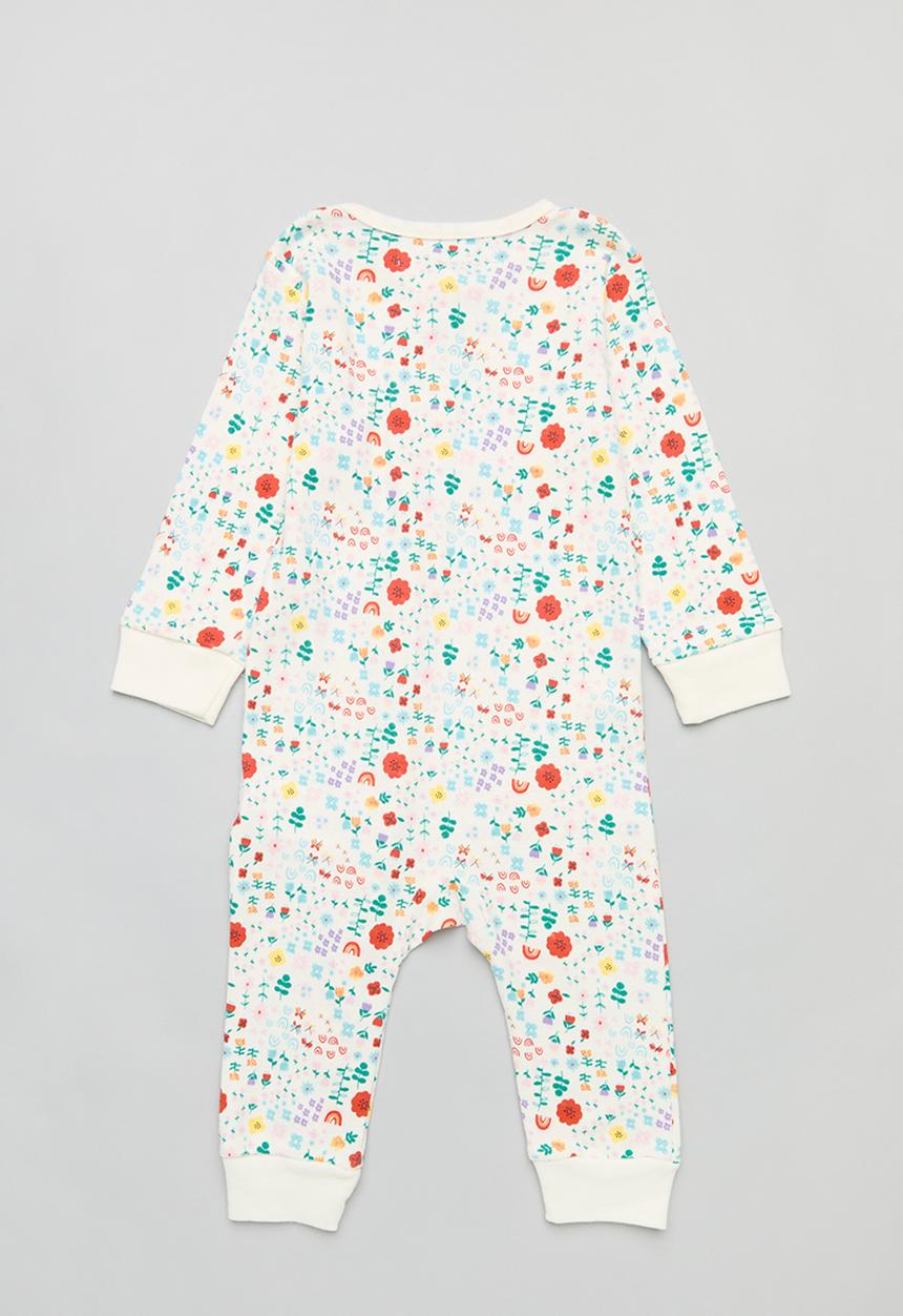 MINOTI - Long sleeve long leg aop romper - multi
