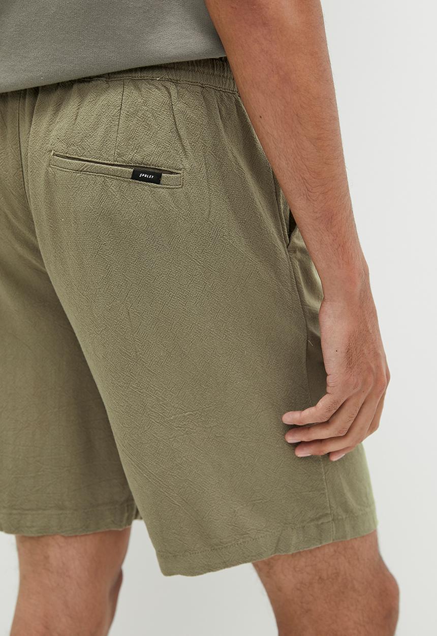 Superbalist - Penn fashion drapey linen short - khaki