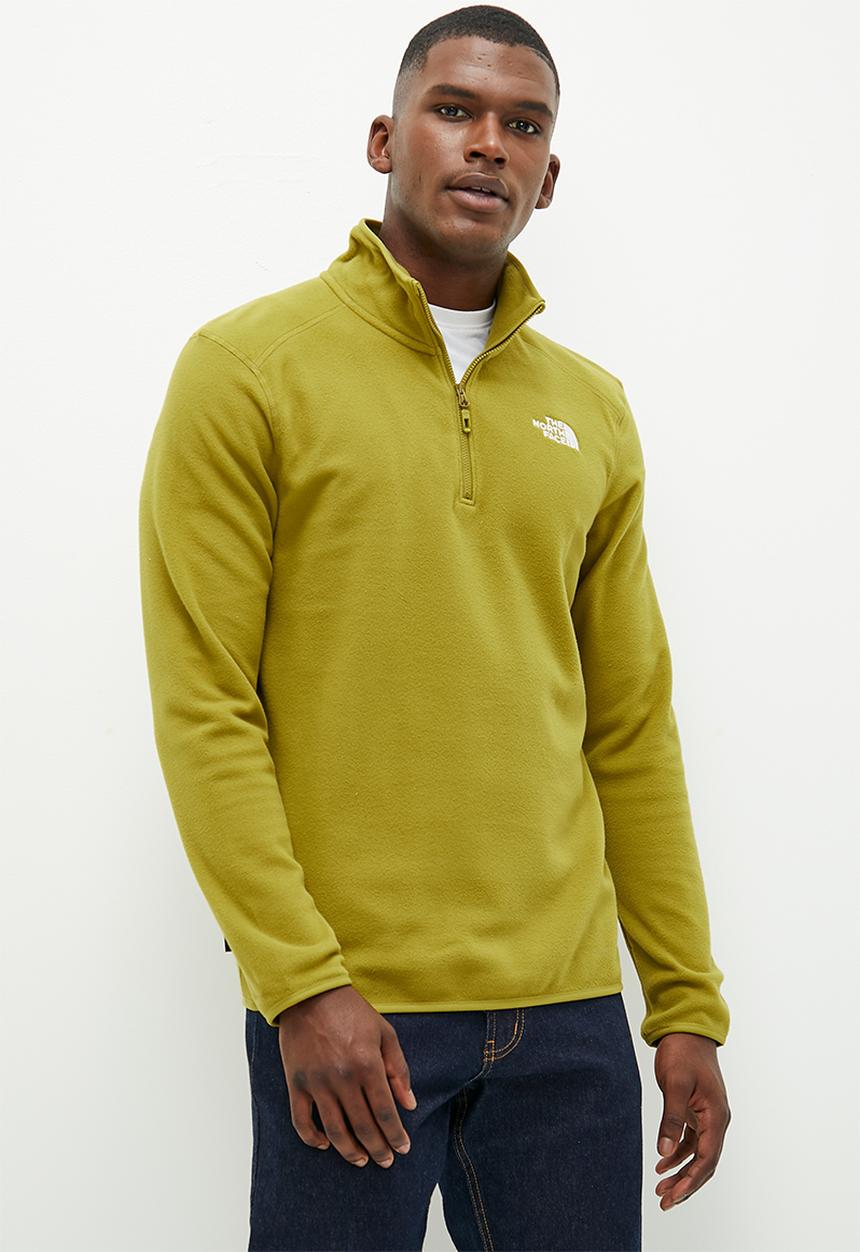 The North Face - M 100 glacier 1/4 zip - eu - sulphur moss
