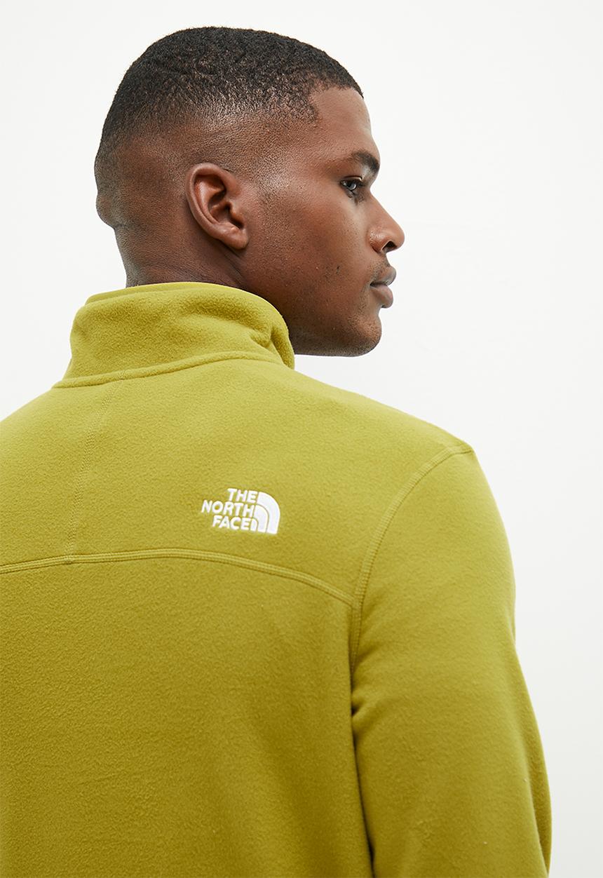 The North Face - M 100 glacier 1/4 zip - eu - sulphur moss