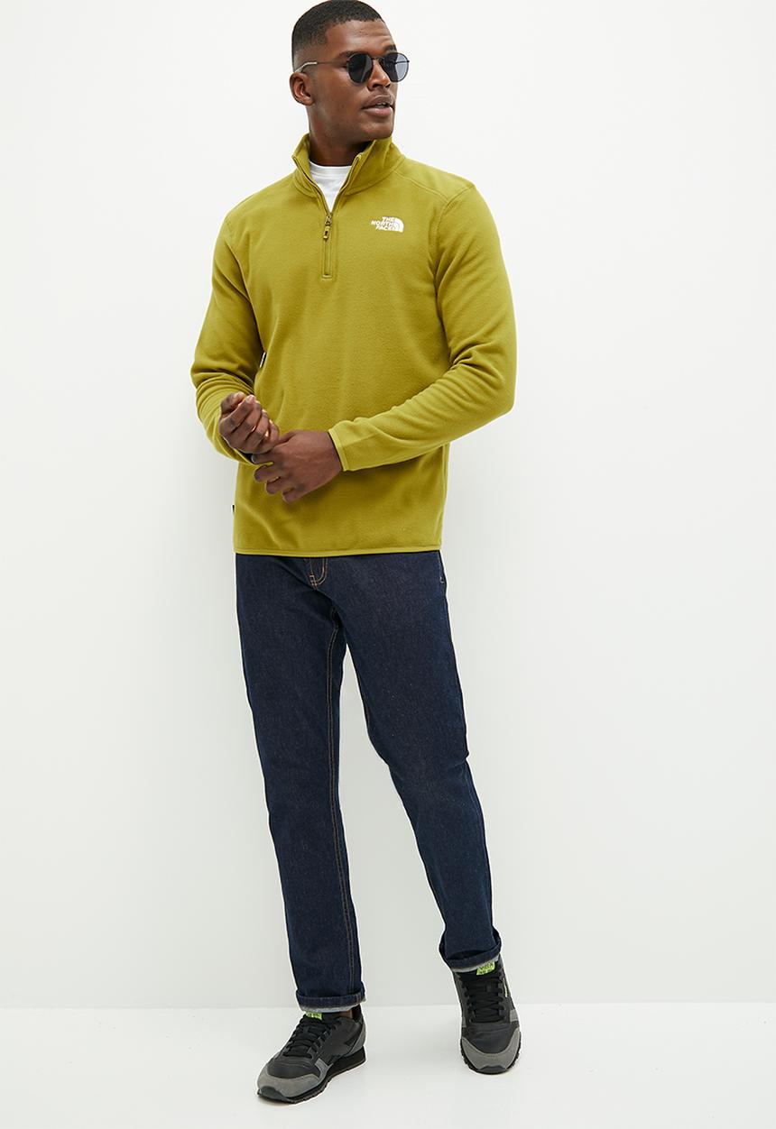 The North Face - M 100 glacier 1/4 zip - eu - sulphur moss