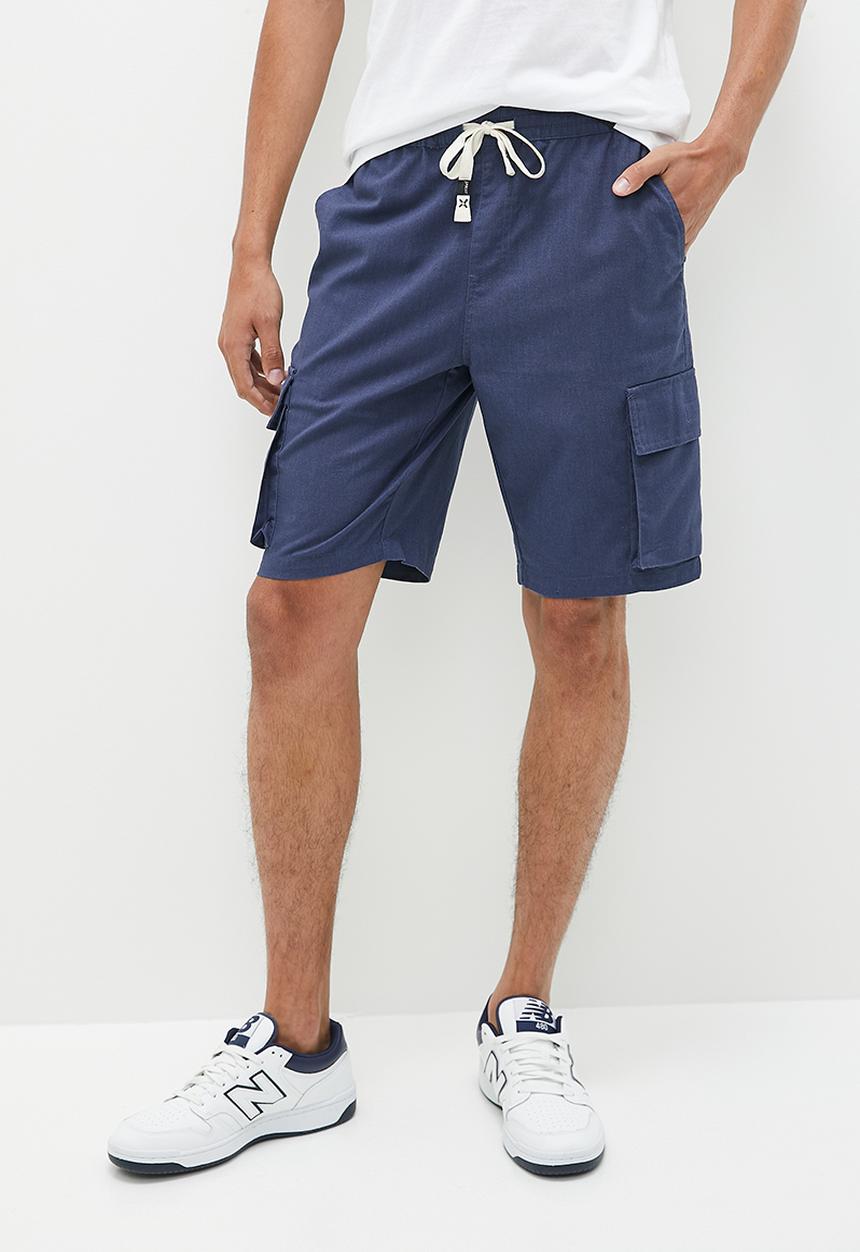 Superbalist - Maison relaxed fit linen utility short - navy