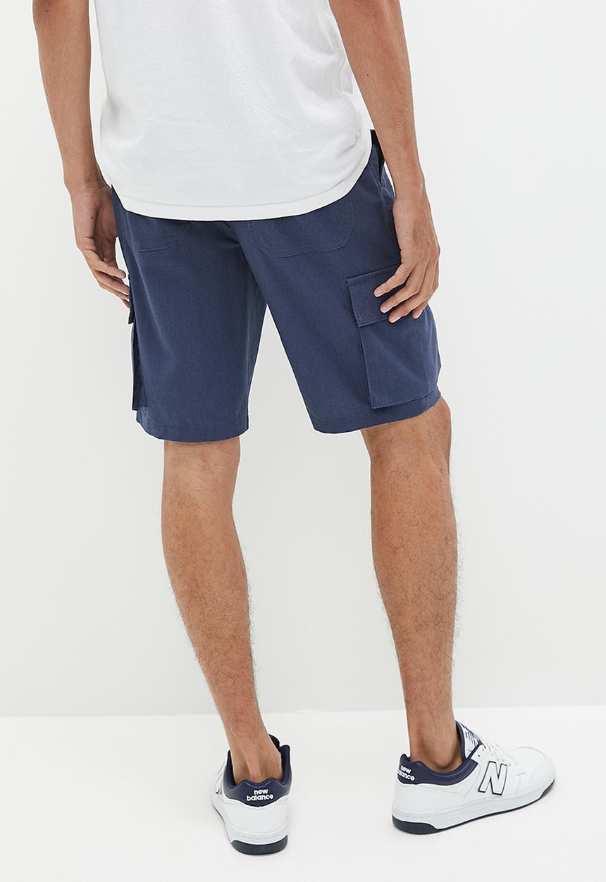 Superbalist - Maison relaxed fit linen utility short - navy