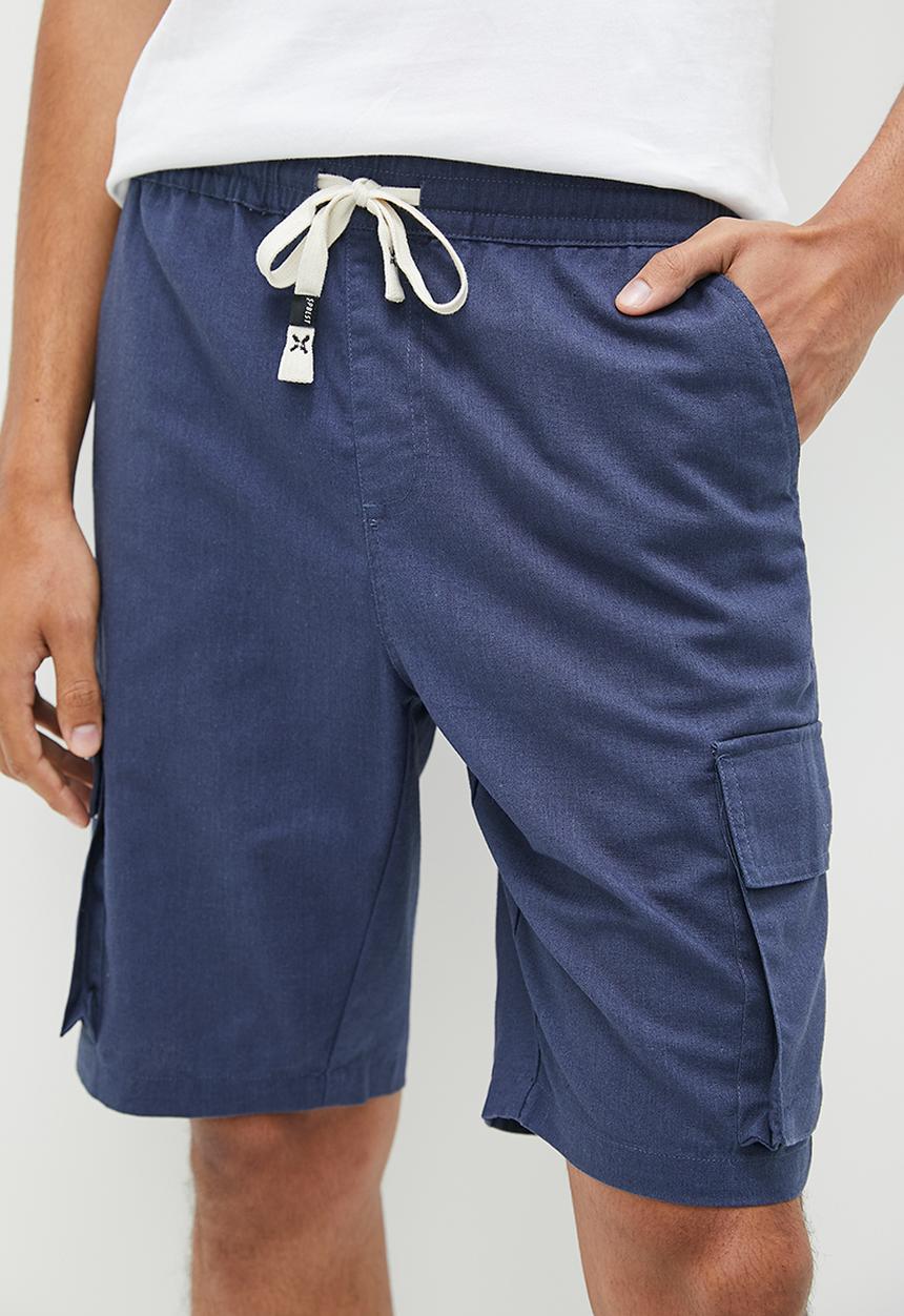 Superbalist - Maison relaxed fit linen utility short - navy