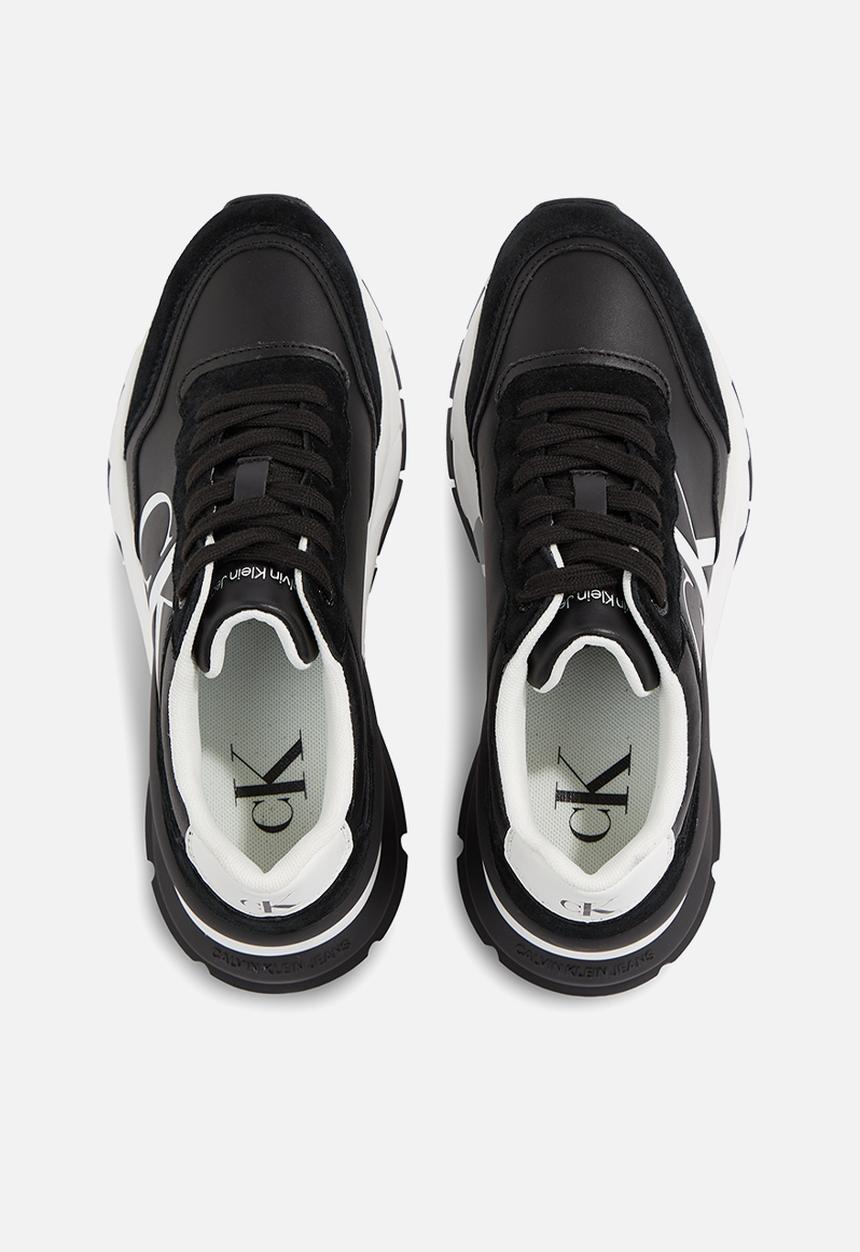 Calvin Klein - Wedge runner mix ltn wn - black/bright white/silver