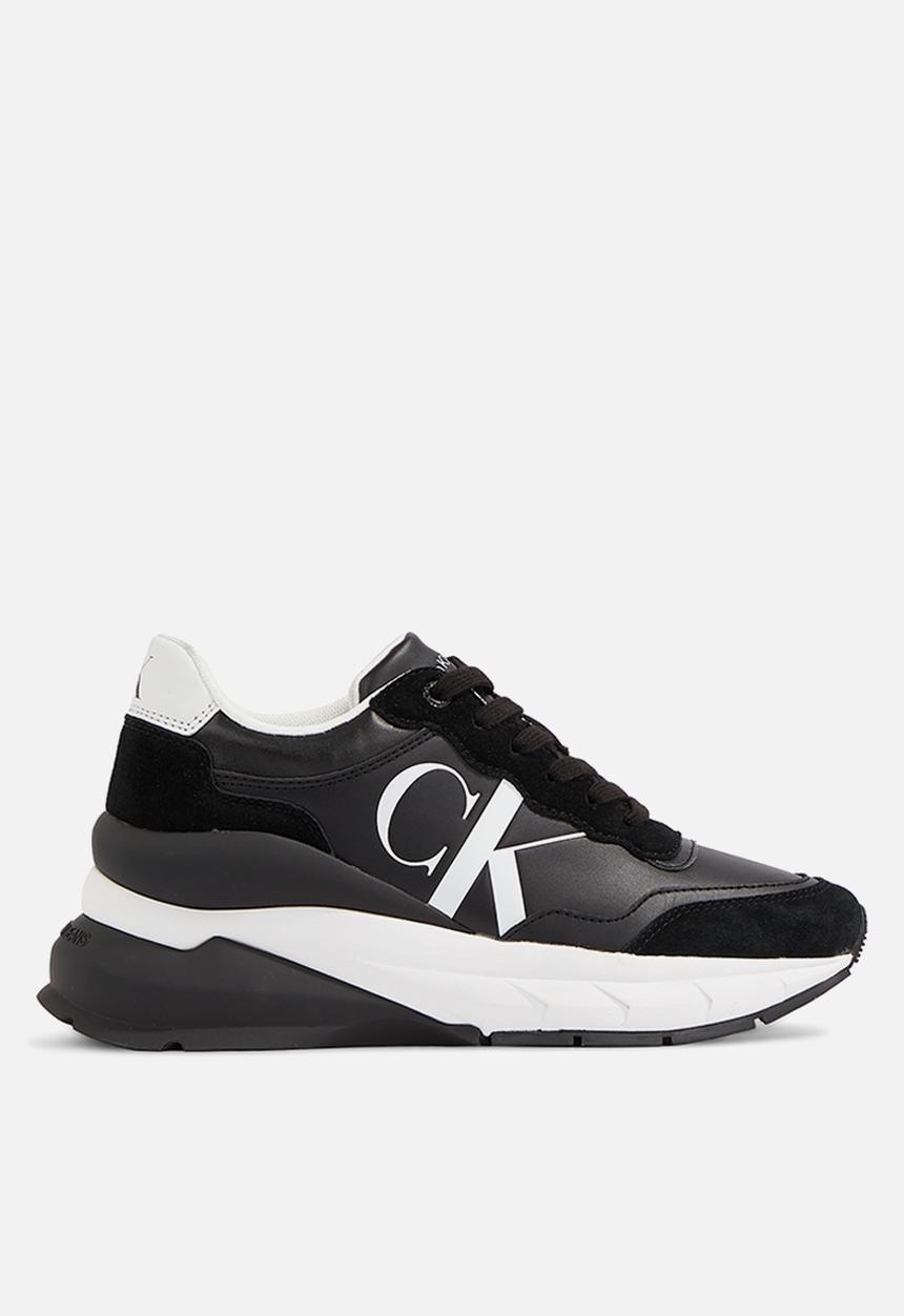Calvin Klein - Wedge runner mix ltn wn - black/bright white/silver