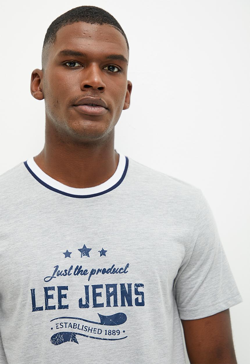 Lee  - Just The Product Tee - Grey Melange