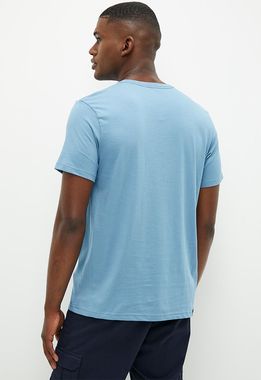 Lee  - Applique Tee - Niagra Blue